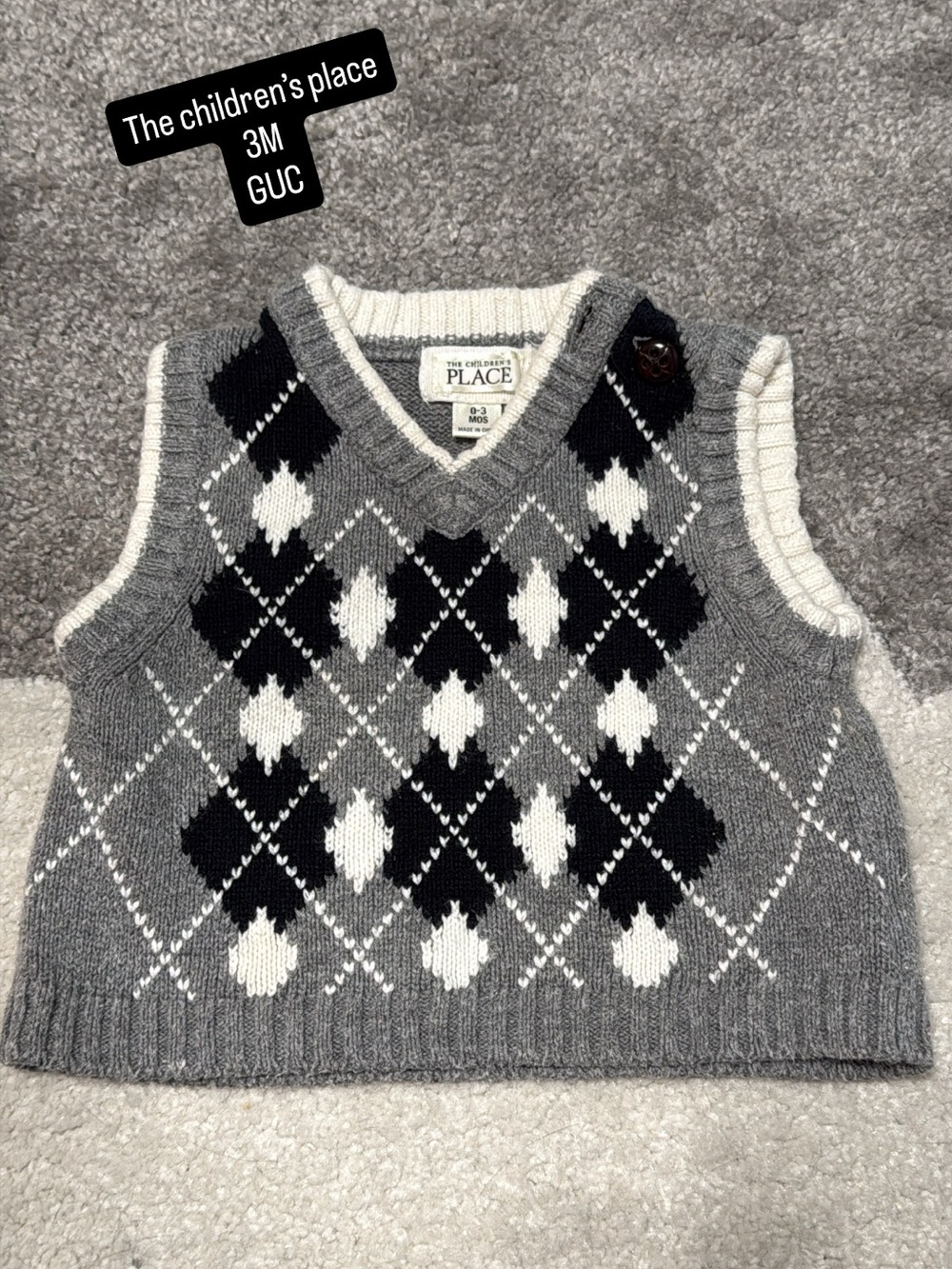 Kids Argyle Sweater Vest